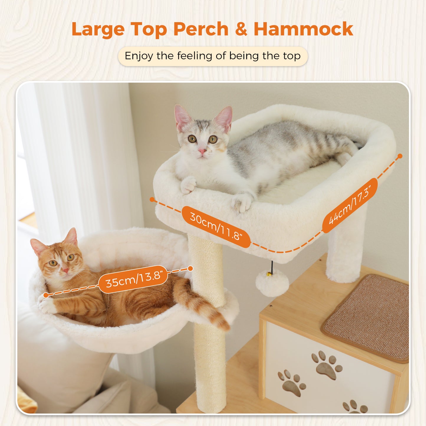 PAWZ Road | 190cm Tiragriffi XXL di Legno