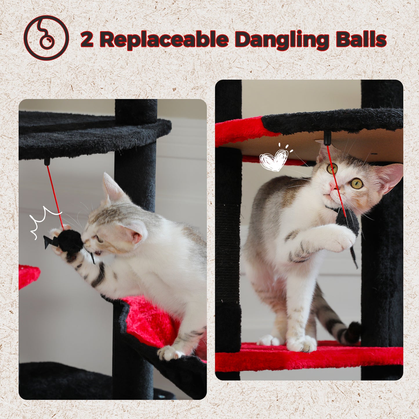 PAWZ Road | 230cm Tiragriffi estensibile al soffitto