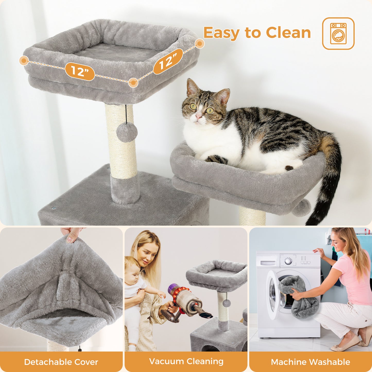 PAWZ Road | 140cm Tiragraffi con amaca XXL