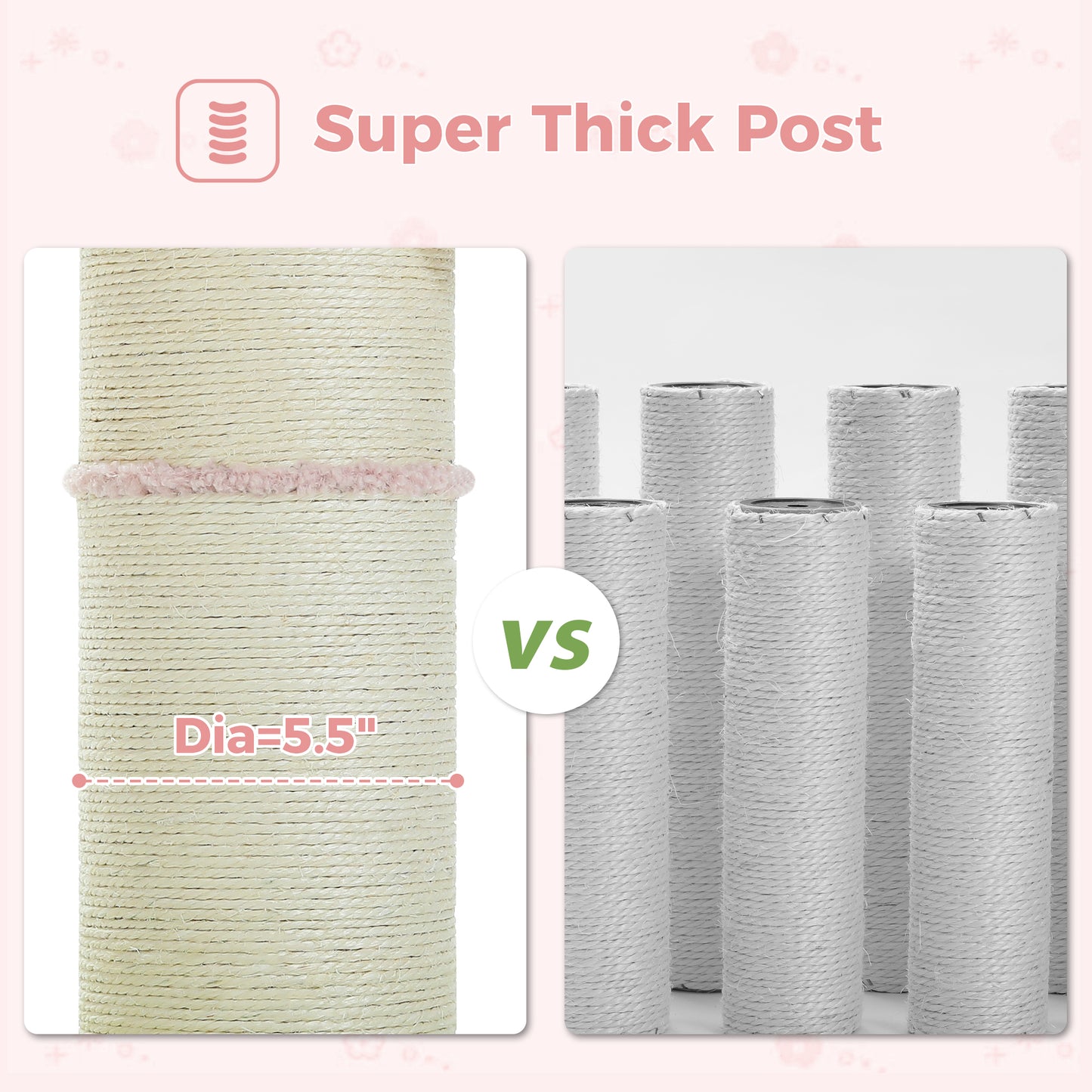 PAWZ Road | Tiragriffi a forma di fiore in sisal