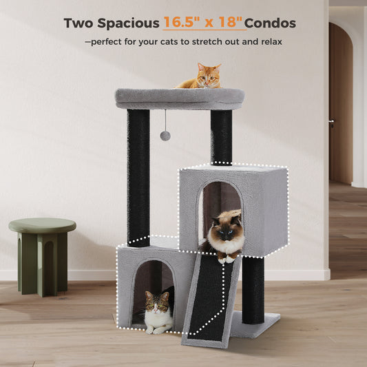 PAWZ Road | 115cm Albero con Tiragriffi per Gatti in sisal