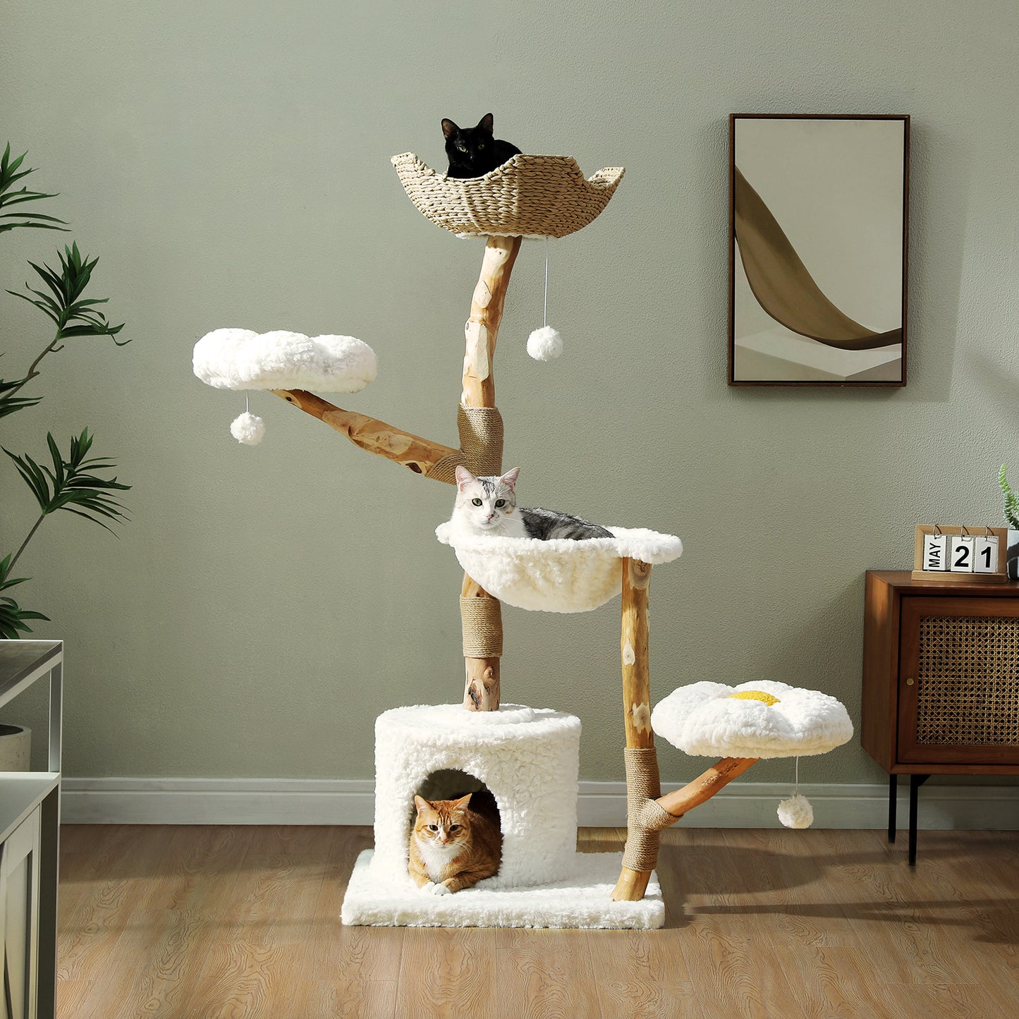 PAWZ Road | 150cm Tiragriffi XXL di legno puro