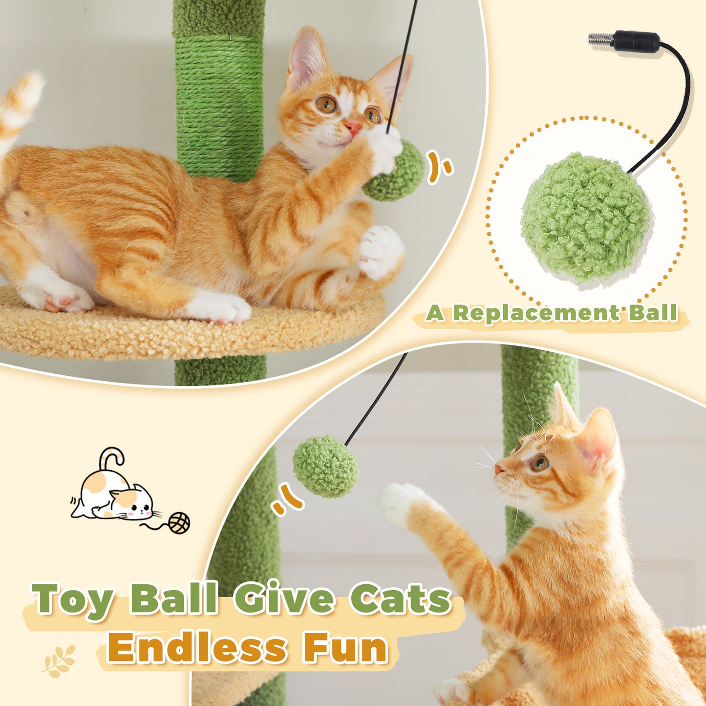 PAWZ Road | 230cm Tiragriffi estensibile al soffitto