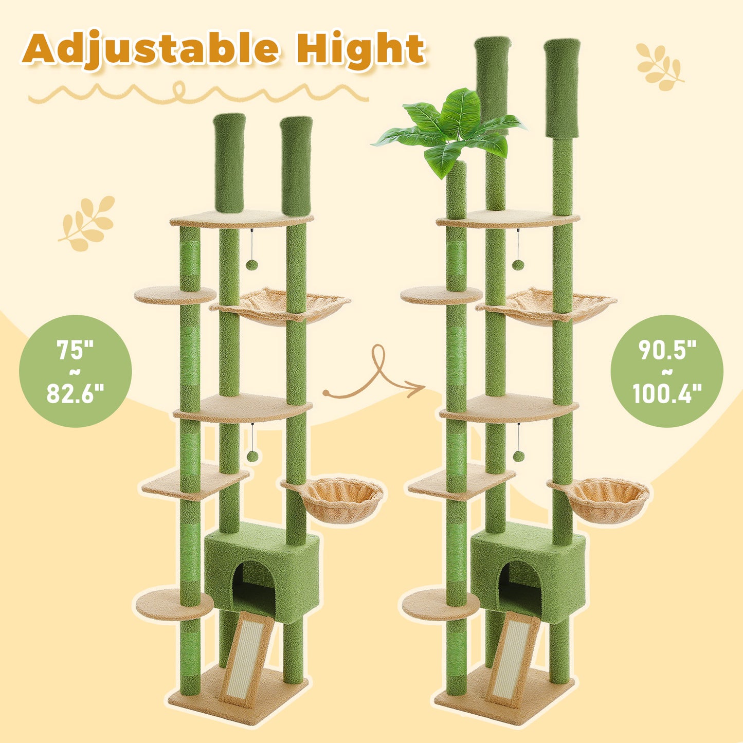PAWZ Road | 230cm Tiragriffi estensibile al soffitto