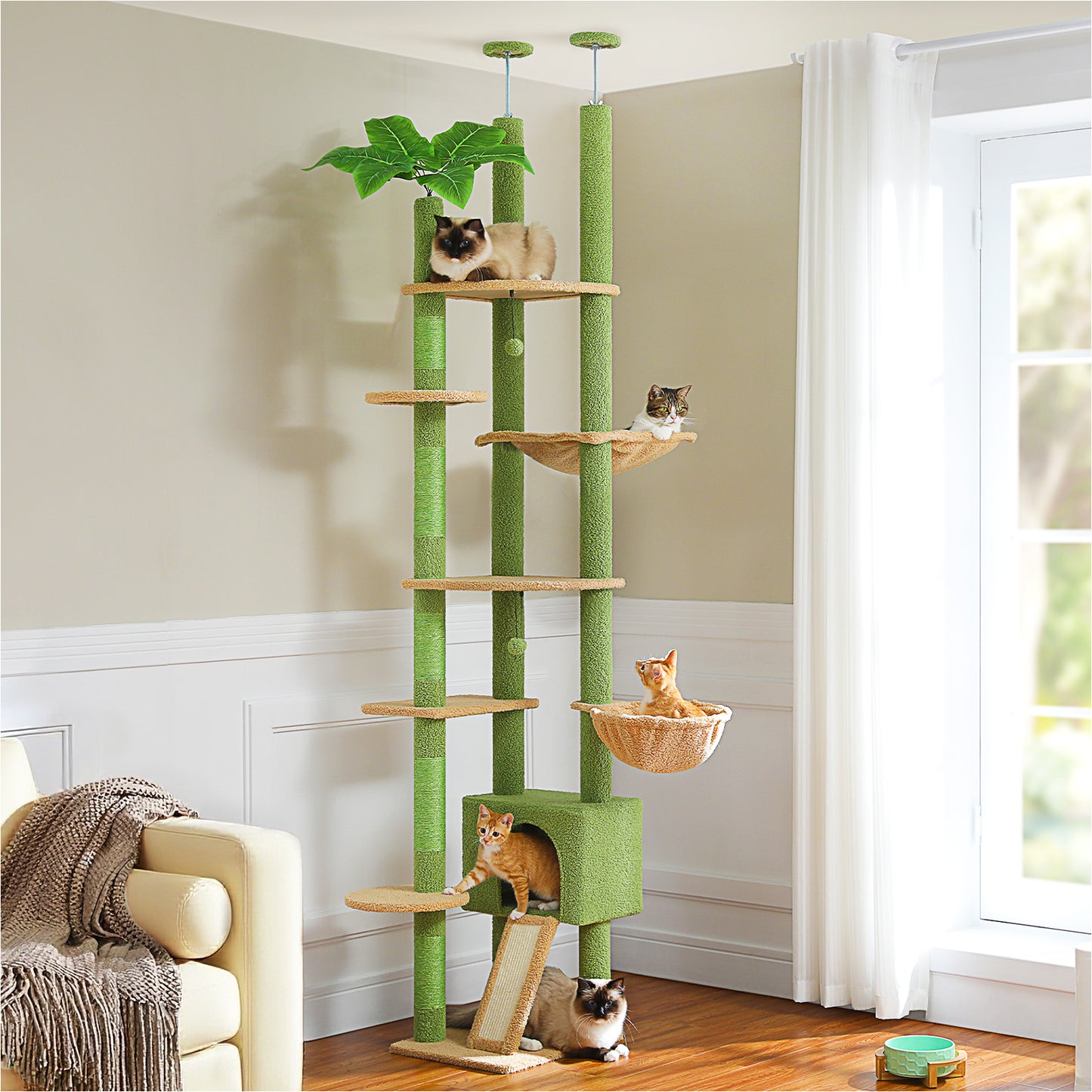 PAWZ Road | 230cm Tiragriffi estensibile al soffitto