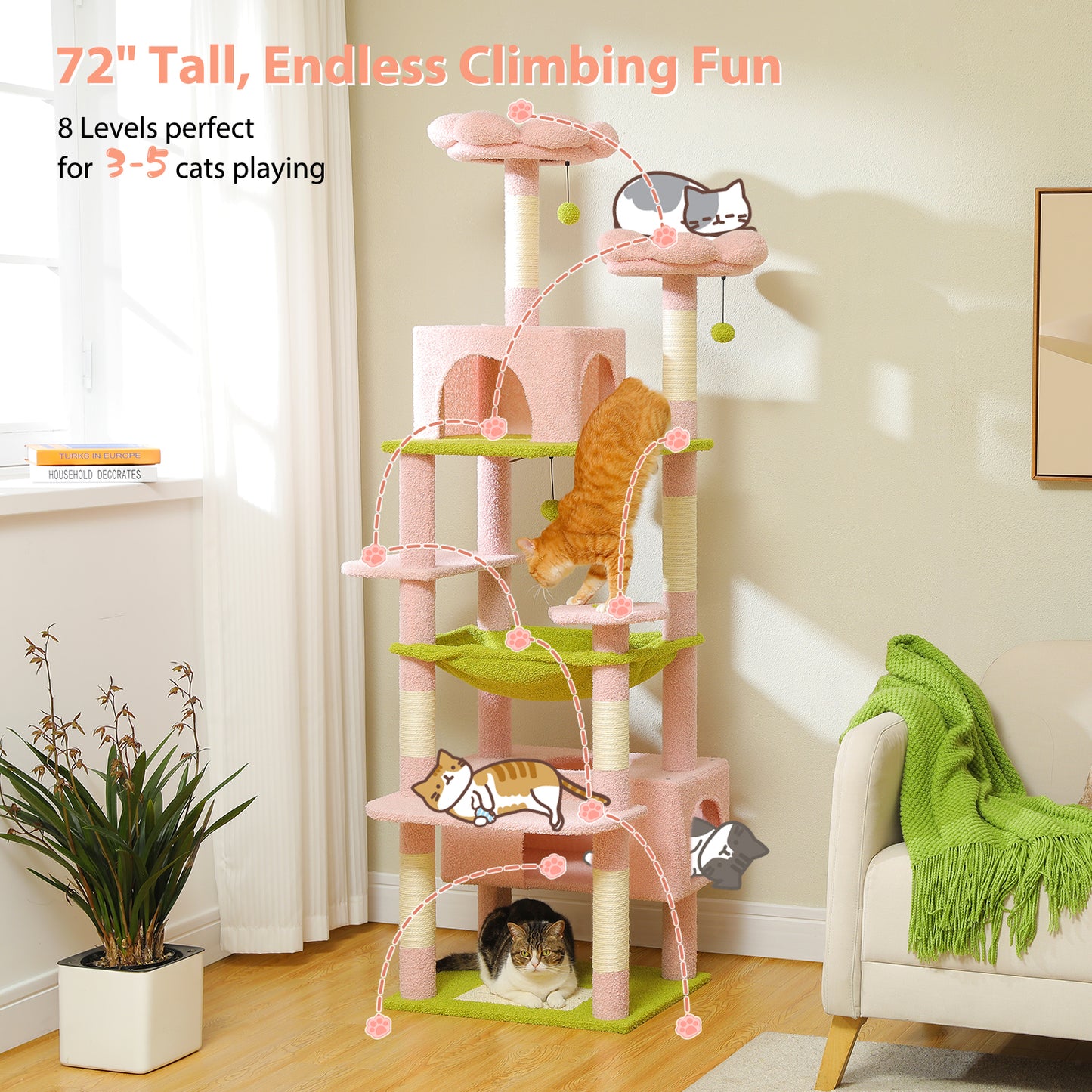 PAWZ Road | 140cm Tiragraffi con amaca XXL