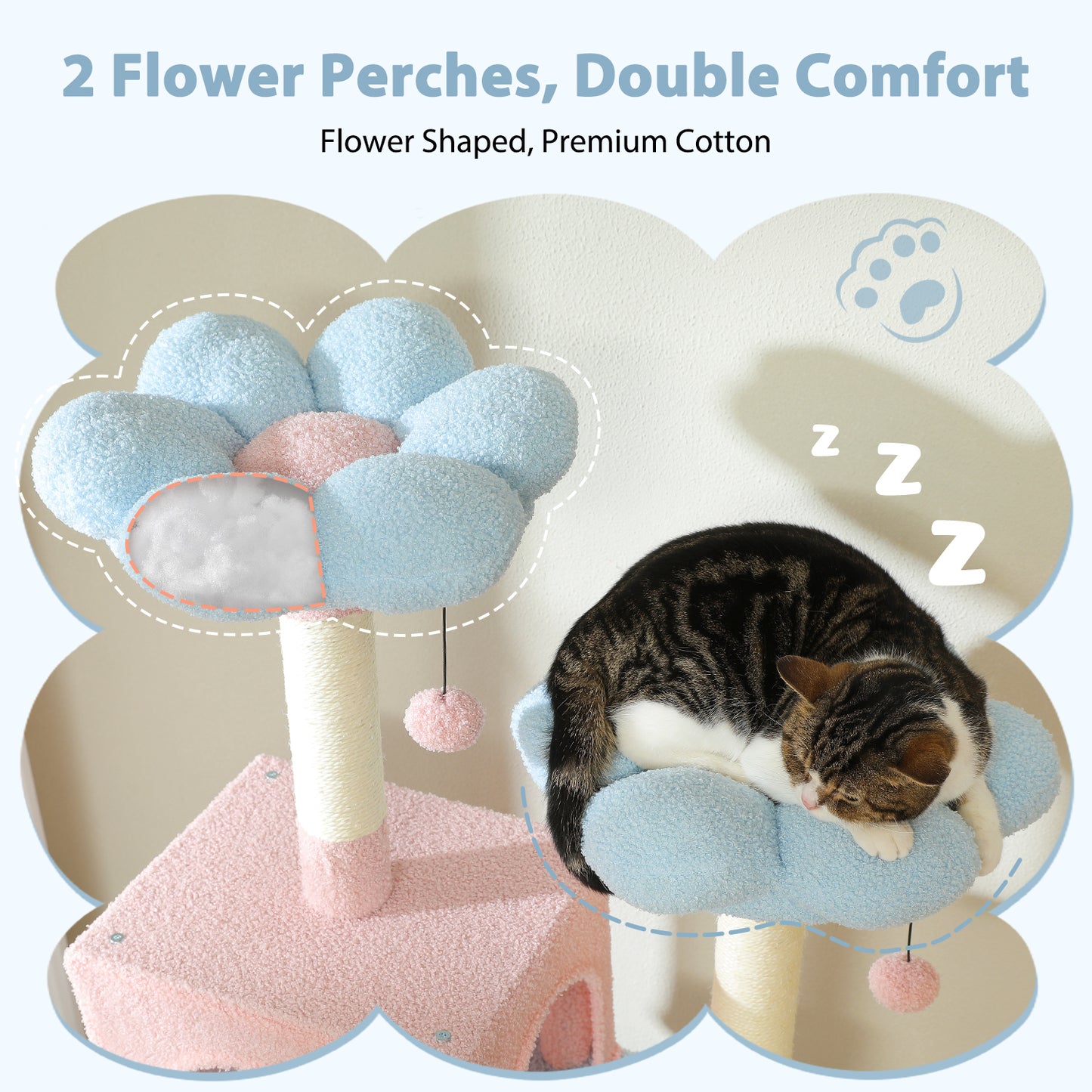 PAWZ Road | 140cm Tiragraffi con amaca XXL