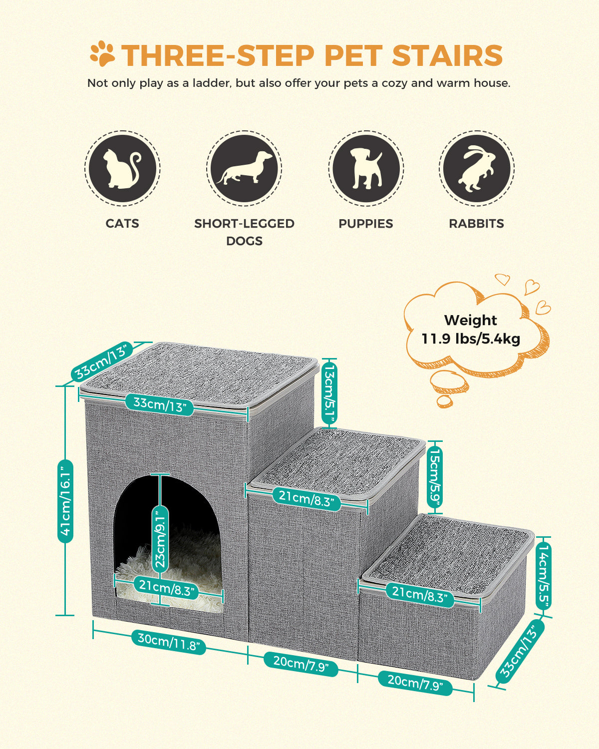 PAWZ Road | Scaletta & Contenitori per cani/gatti con zampe corte