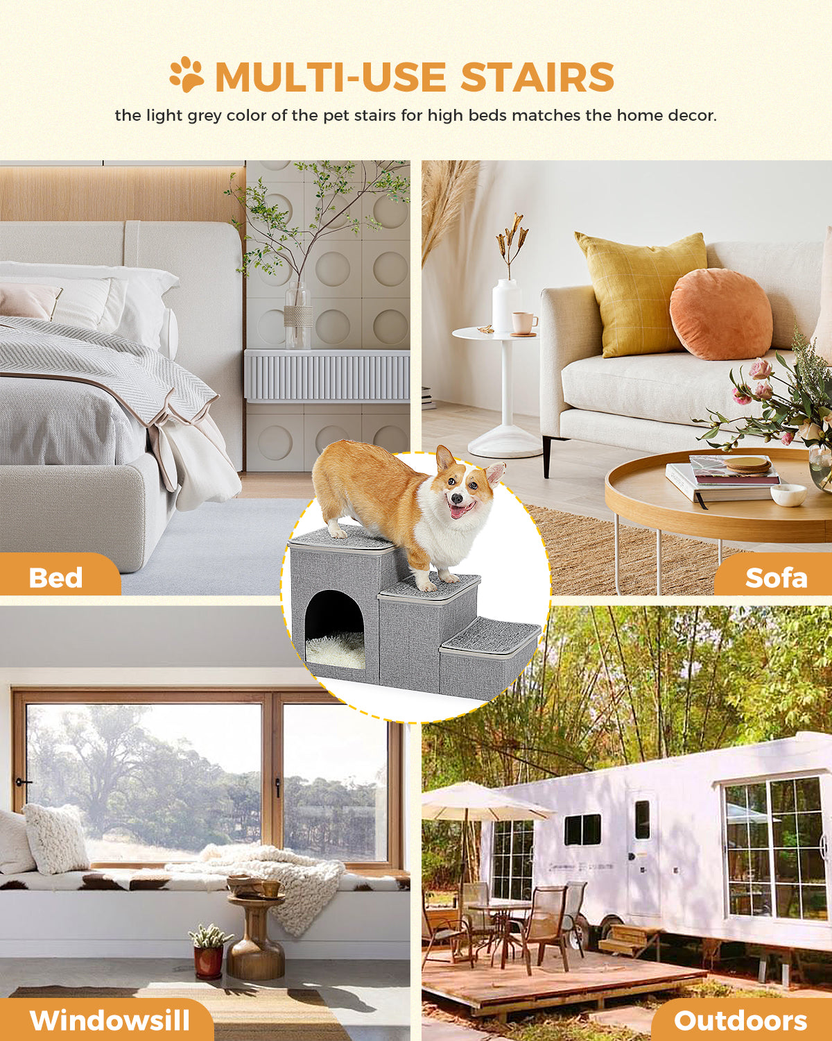 PAWZ Road | Scaletta & Contenitori per cani/gatti con zampe corte