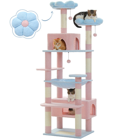 PAWZ Road | 140cm Albero con Tiragriffi per Gatti con amaca XXL