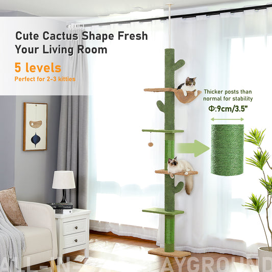 PAWZ Road | 240cm Tiragriffi Cactus con allungamento fino al soffitto