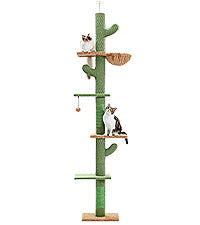 PAWZ Road | 240cm Albero con Tiragriffi per Gatti di forma Cactus con allungamento fino al soffitto
