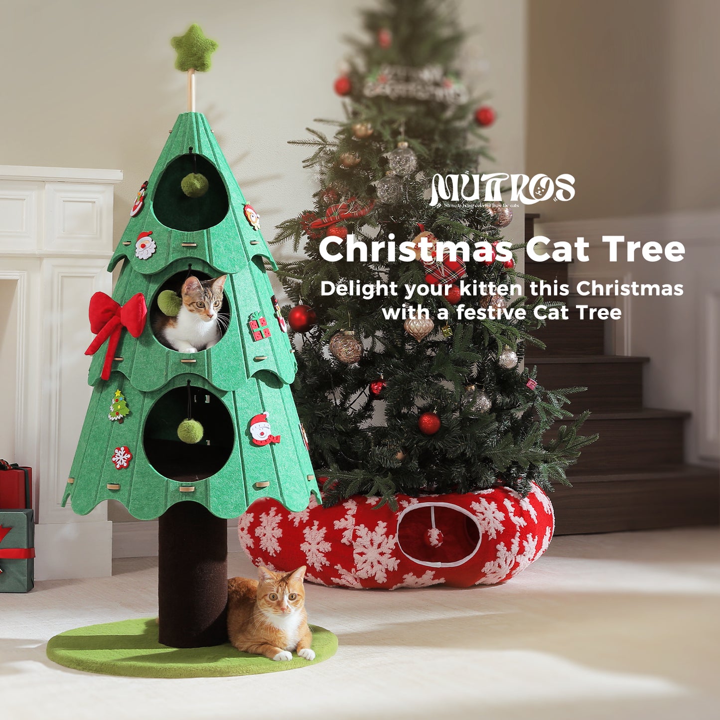 PAWZ Road | 120cm Albero natalizio per gatti