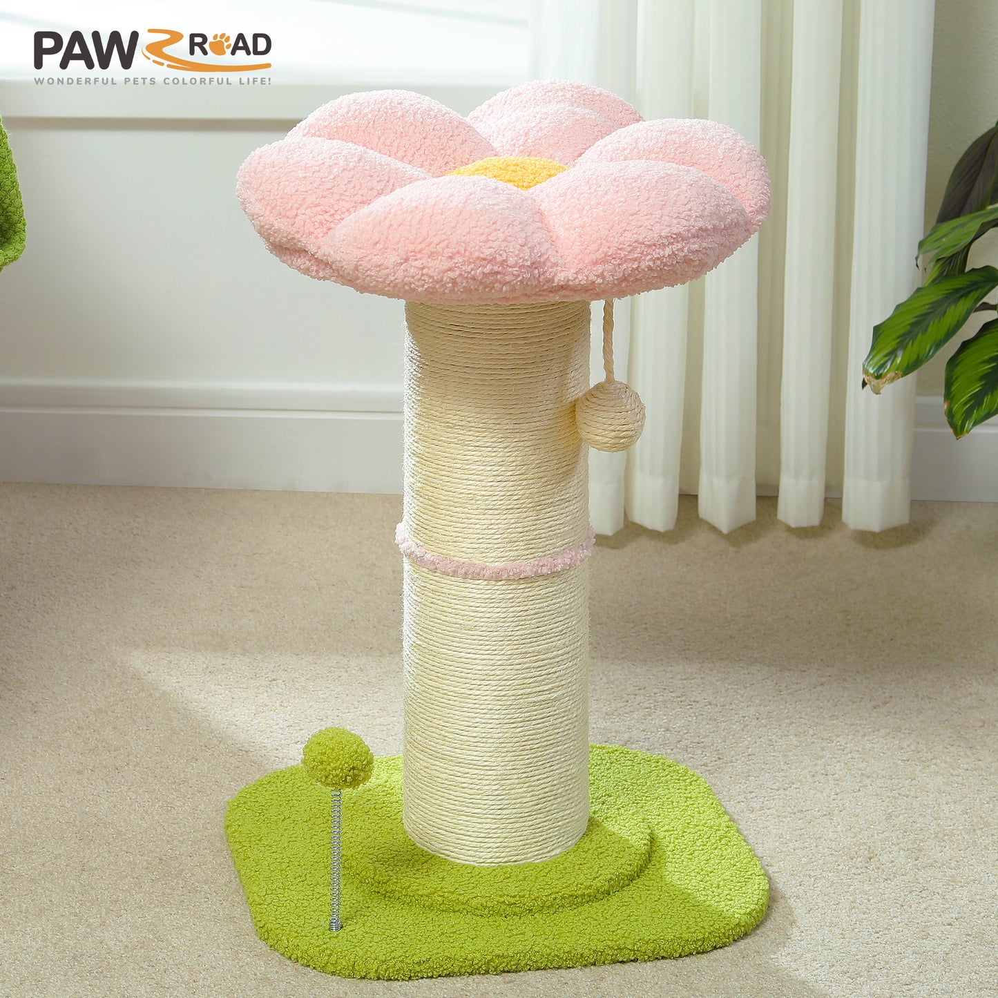 PAWZ Road | Tiragriffi a forma di fiore in sisal