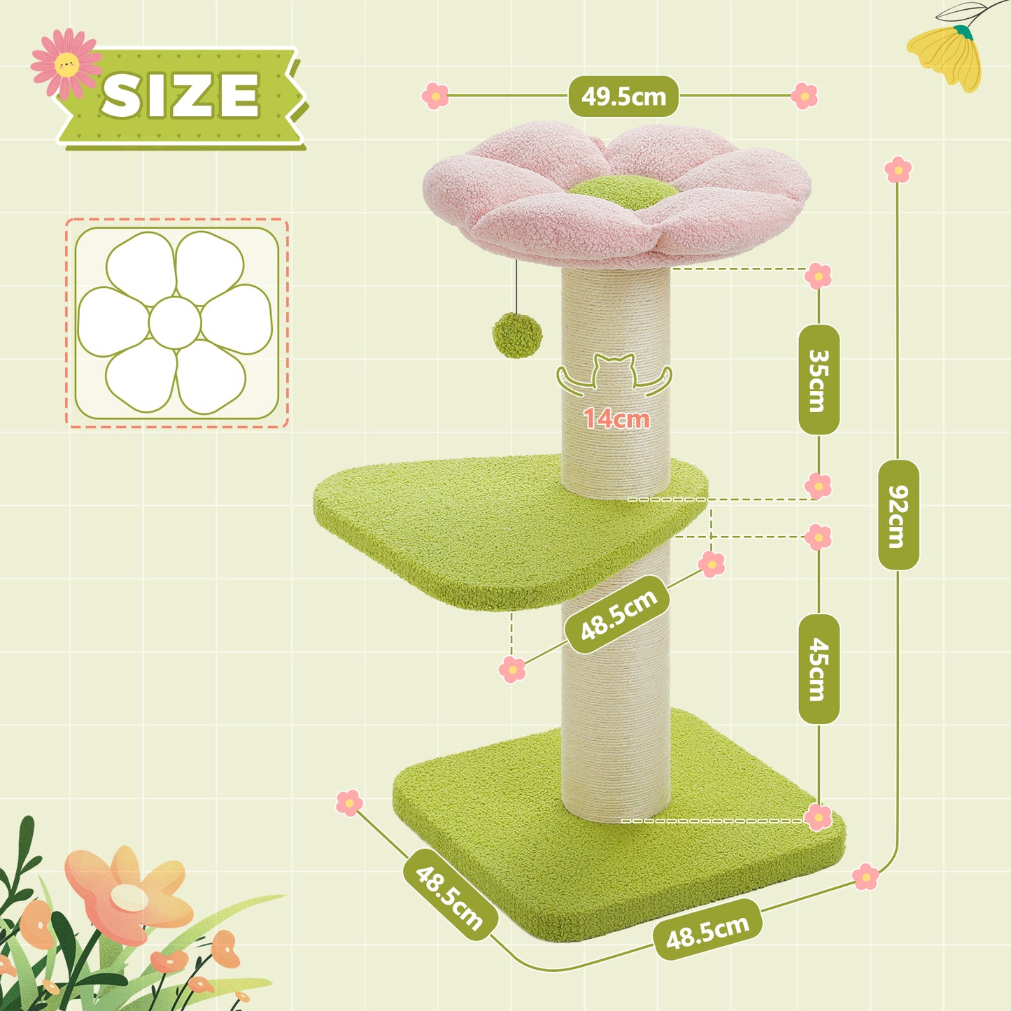 PAWZ Road | Tiragriffi a forma di fiore