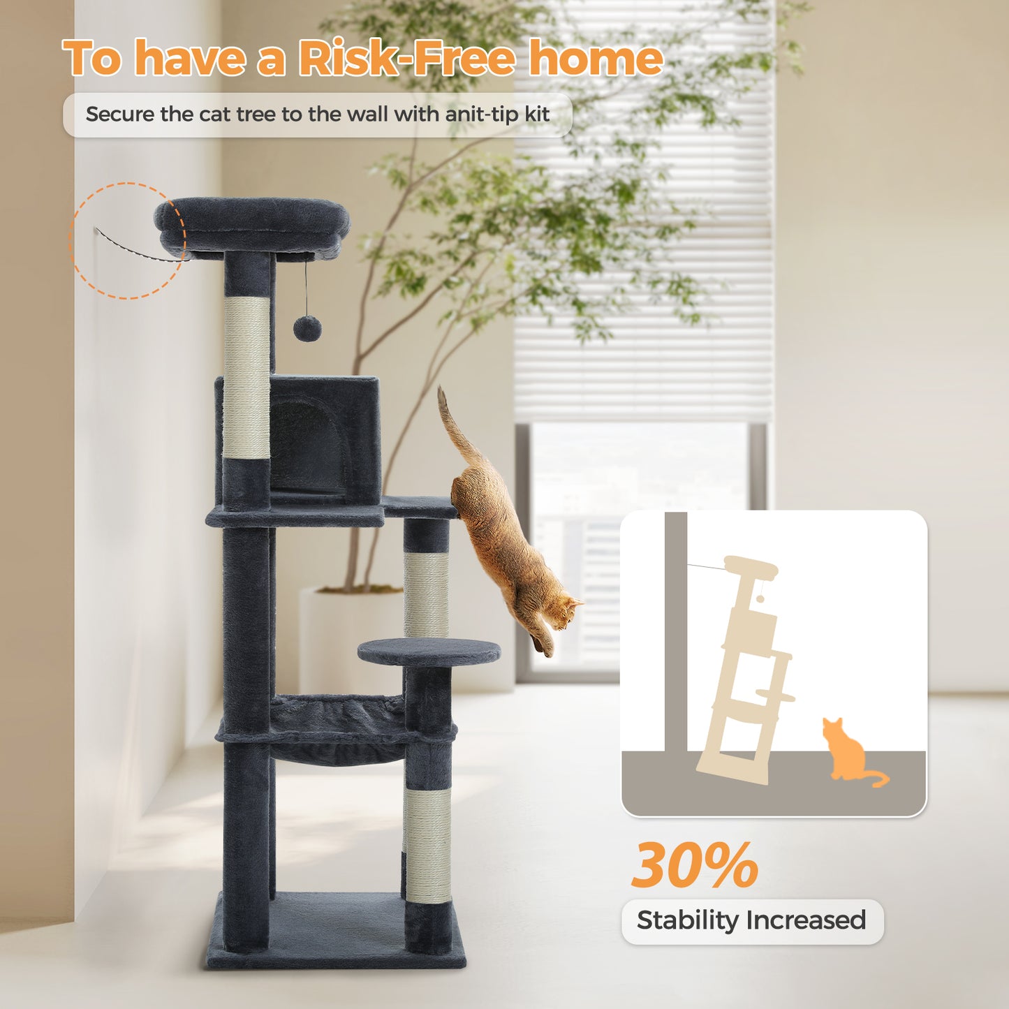PAWZ Road | 140cm Tiragraffi a quattro piani