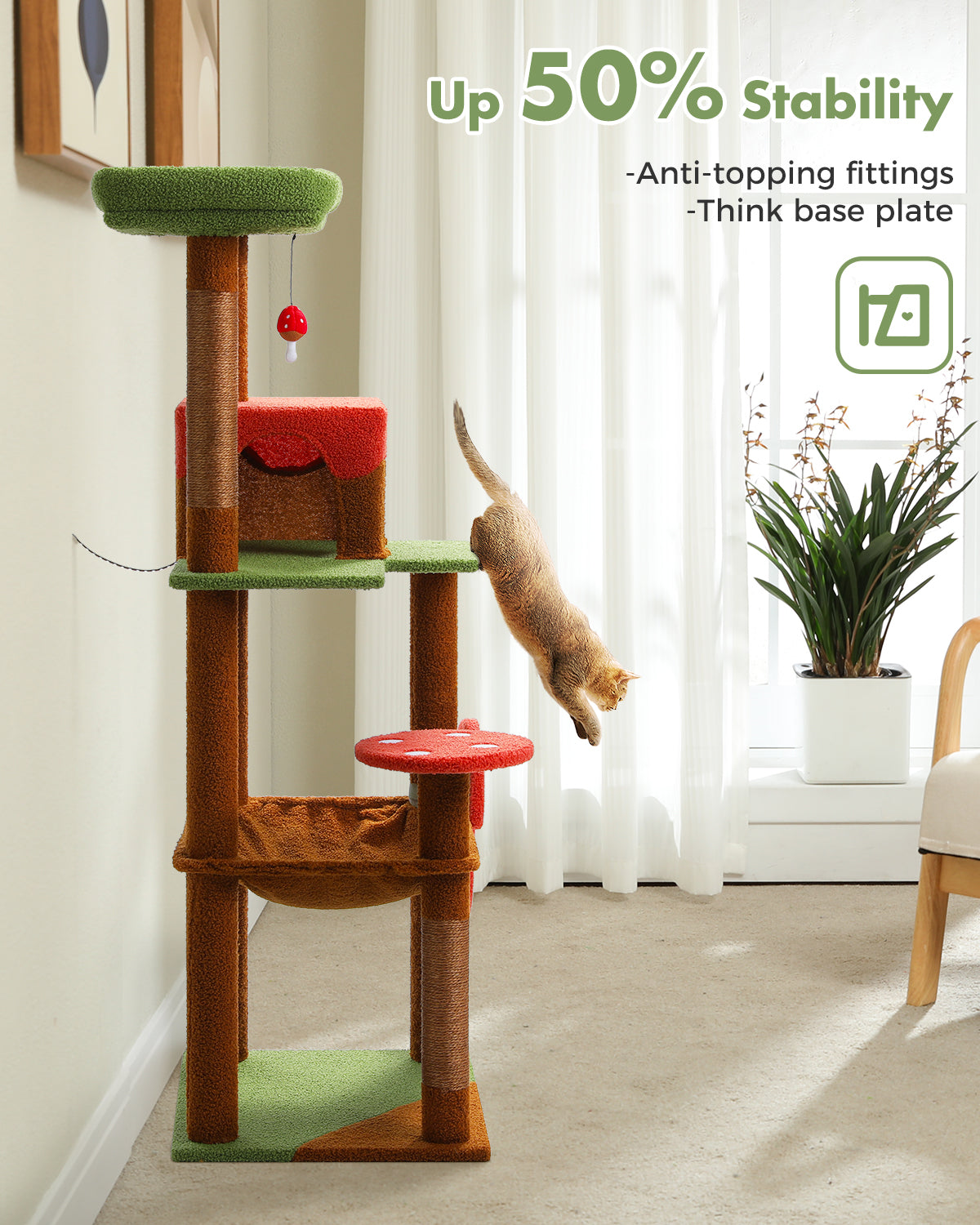 PAWZ Road | 140cm Tiragraffi a quattro piani
