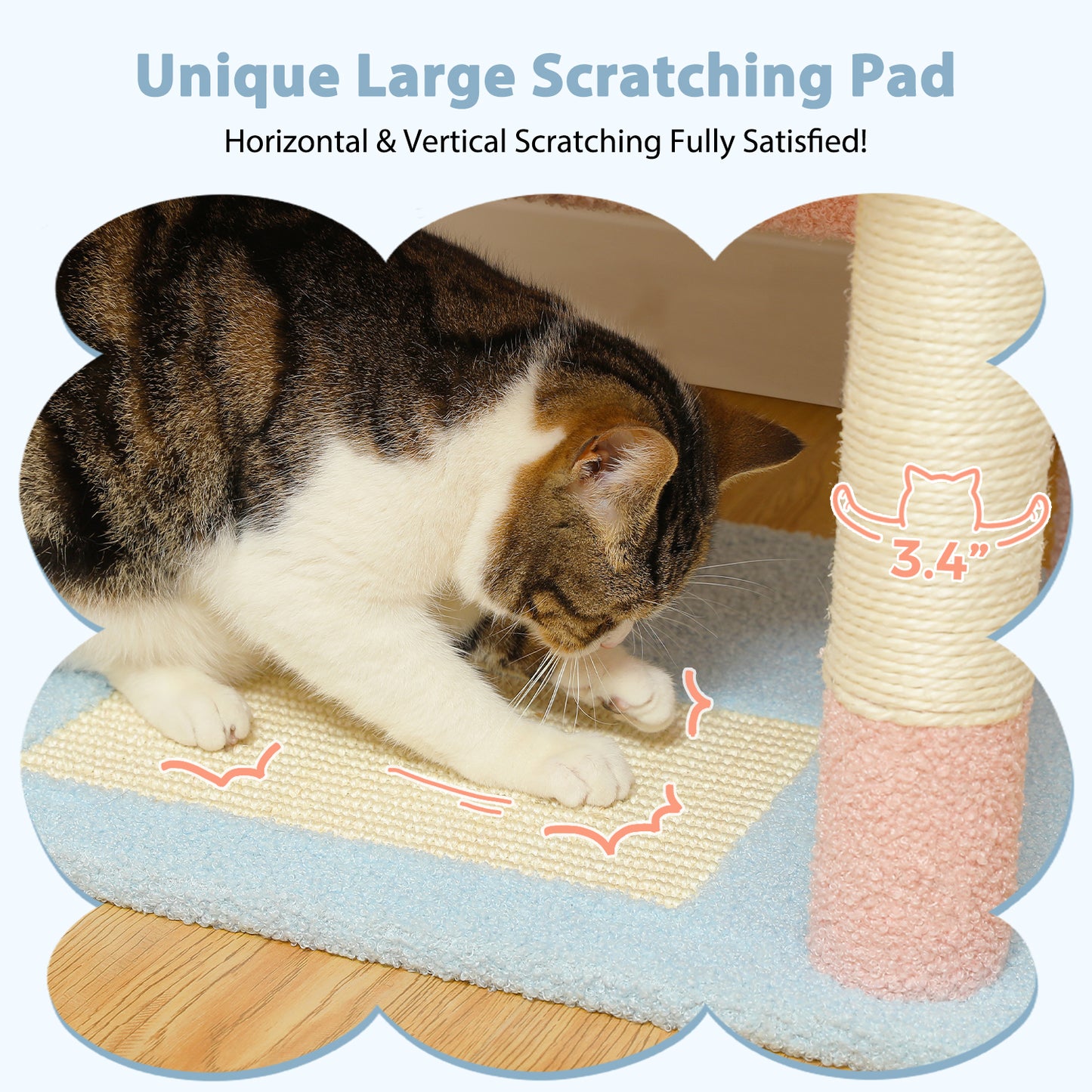 PAWZ Road | 140cm Tiragraffi con amaca XXL