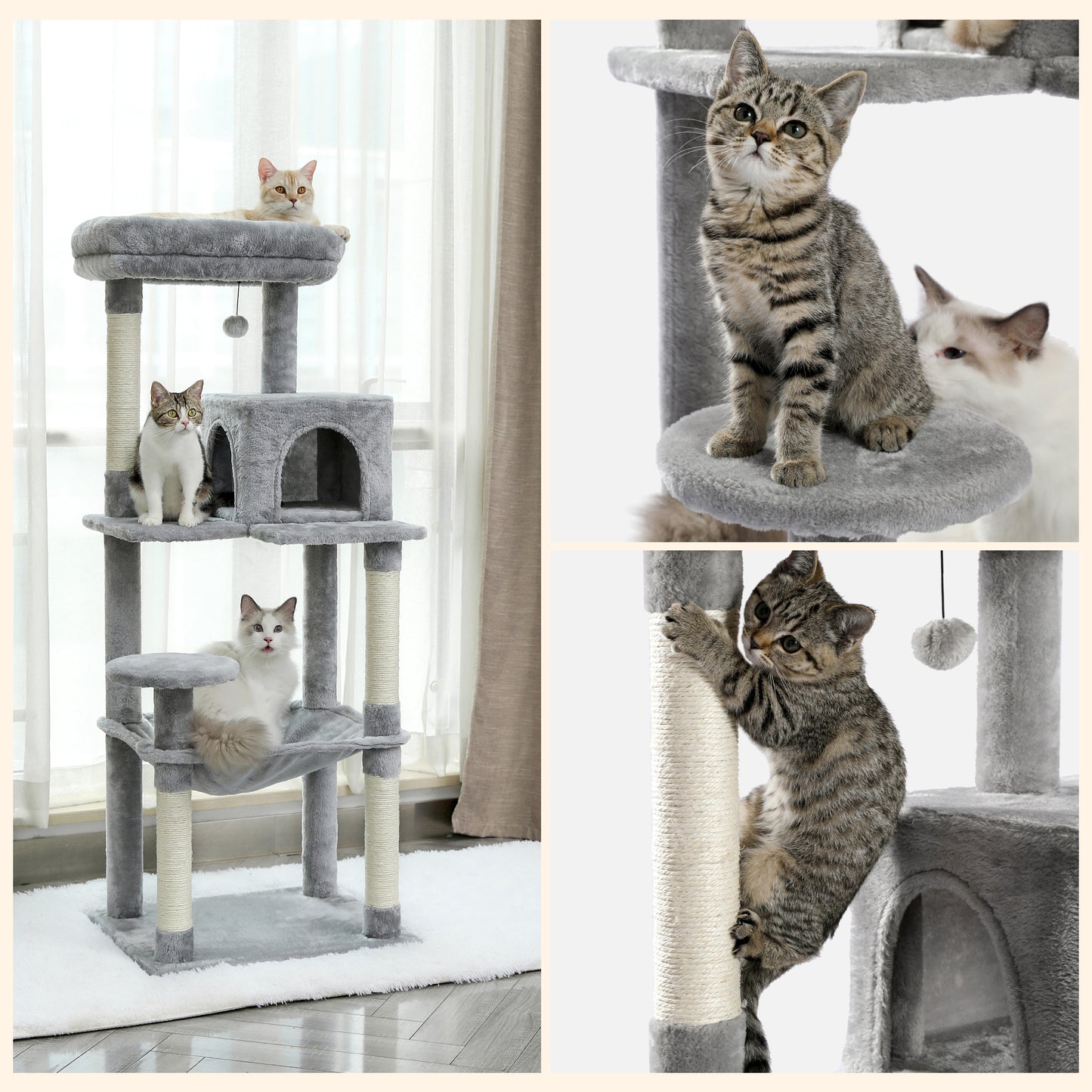 PAWZ Road | 140cm Tiragraffi a quattro piani