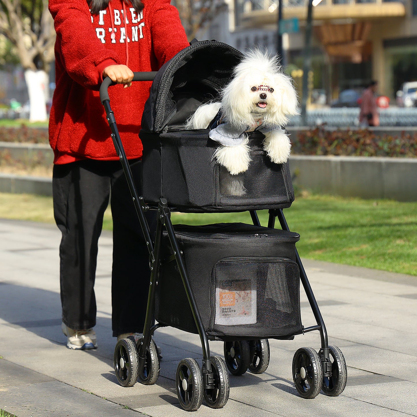 PAWZ Road | Carello per animali domestici a due cuccia