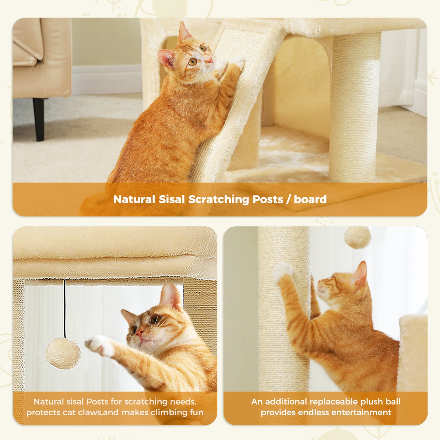 PAWZ Road | 115cm Tiragriffi in sisal