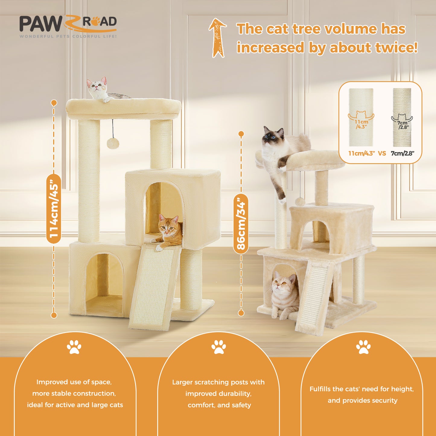 PAWZ Road | 115cm Tiragriffi in sisal