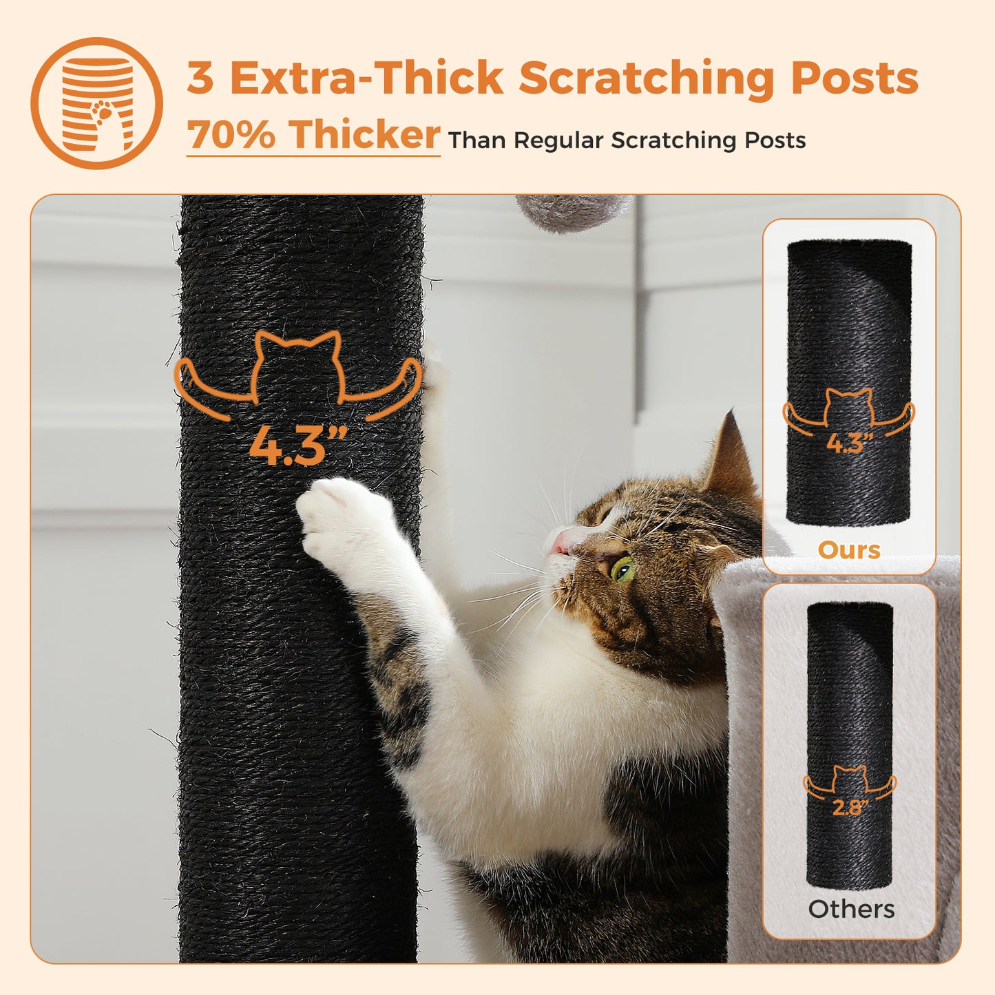 PAWZ Road | 115cm Tiragriffi in sisal