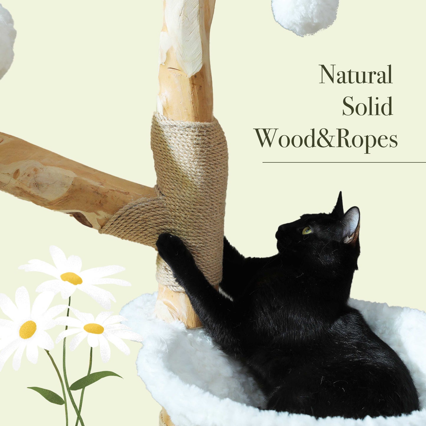 PAWZ Road | 150cm Tiragriffi XXL di legno puro